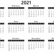 Calendar 2021 PNG Free Image