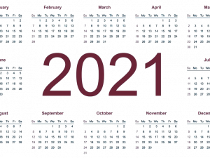 Calendar 2021 PNG Pic