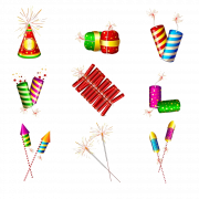 Celebration Firecrackers PNG Free Image