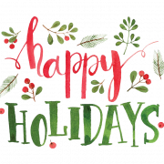 Christmas Happy Holidays PNG Free Download