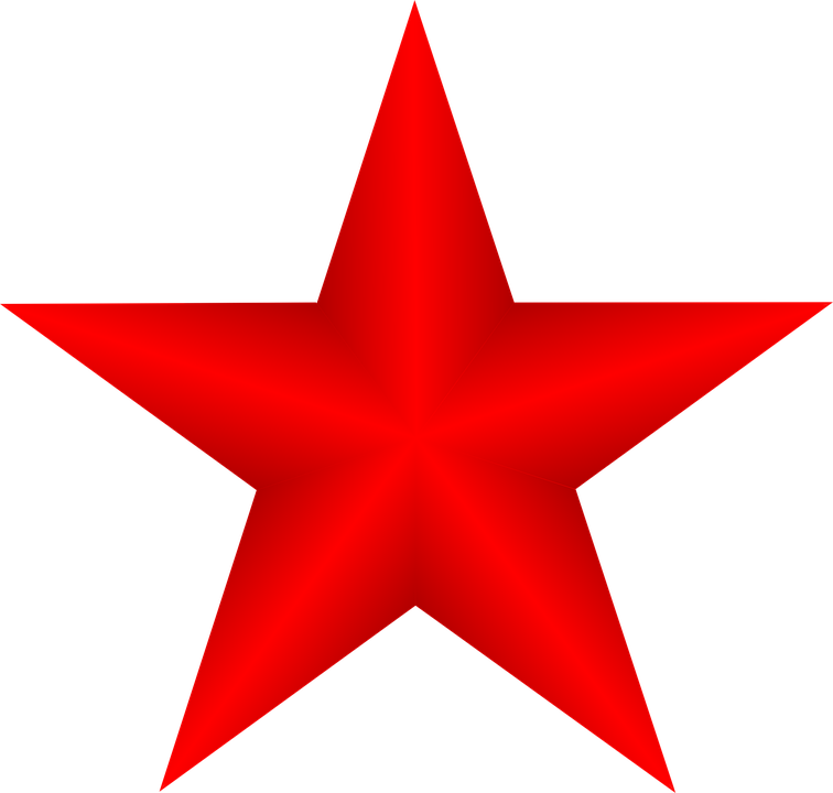 Christmas Red Star PNG