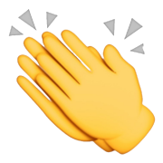 Handen klappen emoji PNG