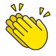 Handen klappen emoji png gratis download