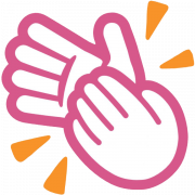 Handen klappen emoji png pic