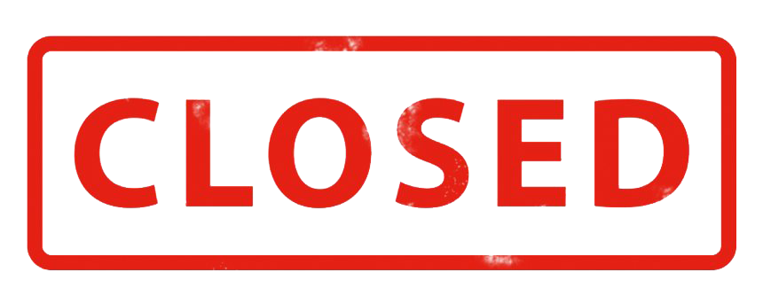 Closed PNG Image