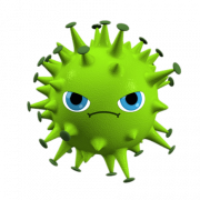 Coronavirus Germs PNG Imagen de alta calidad