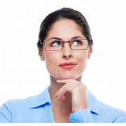 Deep Thinking Woman PNG Clipart