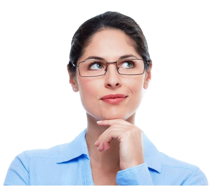 Deep Thinking Woman PNG Clipart