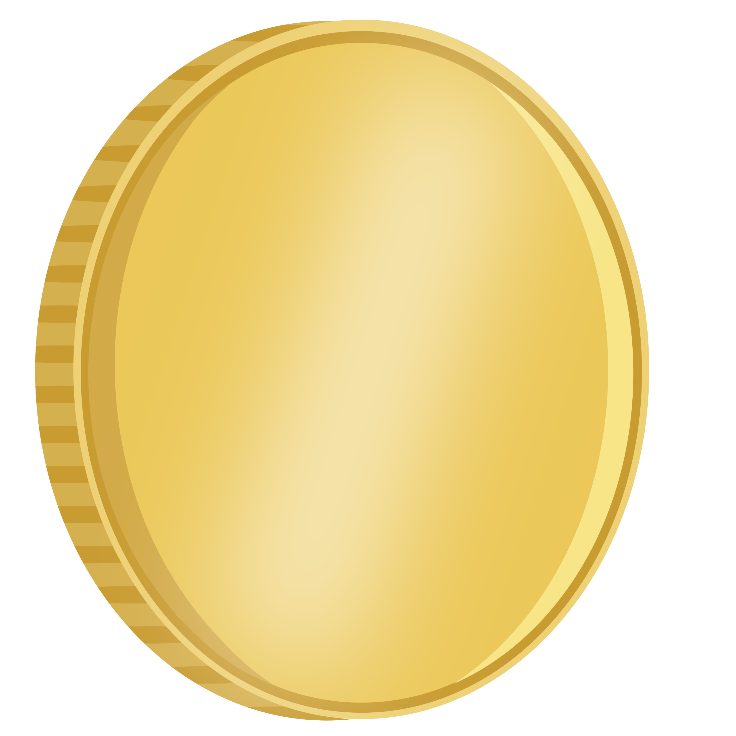 Empty Gold Coin PNG Clipart