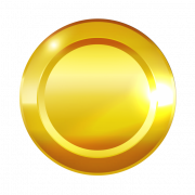 Пустая золотая монета Png изображение