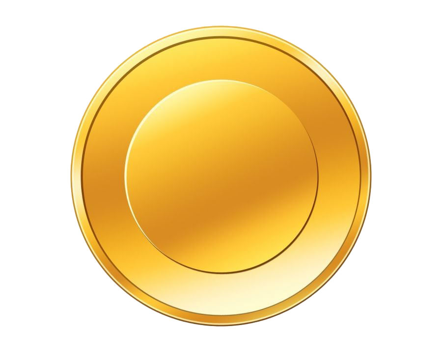 Empty Gold Coin Transparent