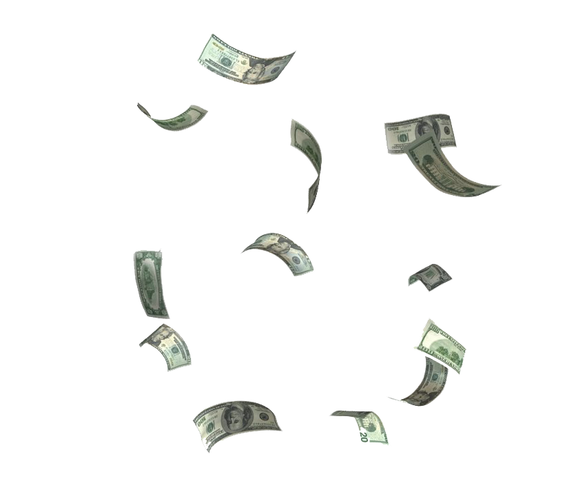 Falling Money PNG Picture