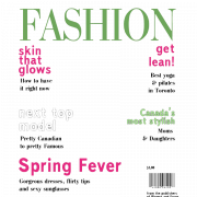 Ang Fashion Magazine ay sumasakop sa transparent