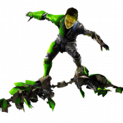 Flying Green Goblin PNG Clipart