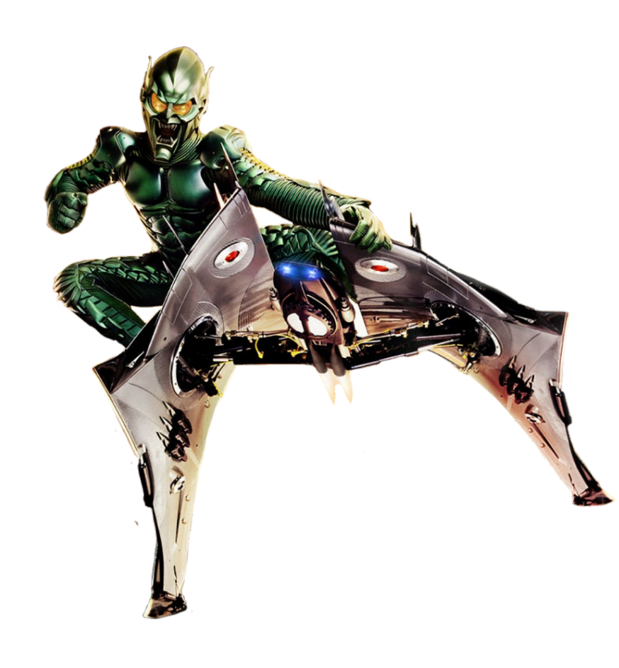 Flying Green Goblin PNG Free Download