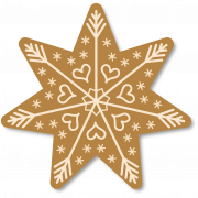 Gingerbread Kerstster PNG