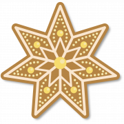 Gingerbread Star PNG