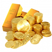 Gold File PNG di moneta