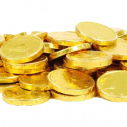 Gouden munt PNG HD -afbeelding