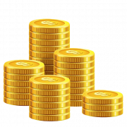Золотая монета PNG Высококачественное изображение