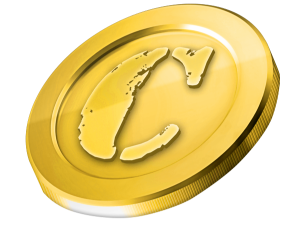 Золотая монета PNG фото