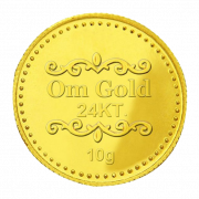 Gouden munt transparant