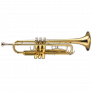 Gold Trumpet PNG Clipart