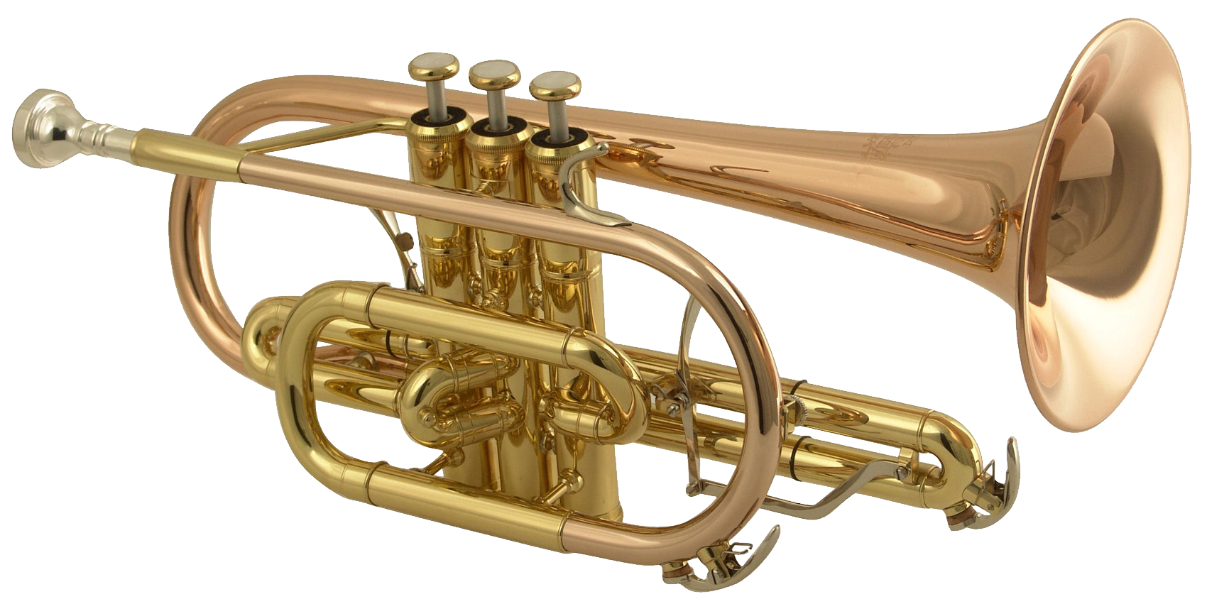 Gold Trumpet PNG High Quality Image
