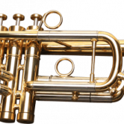 Gold Trumpet PNG Image