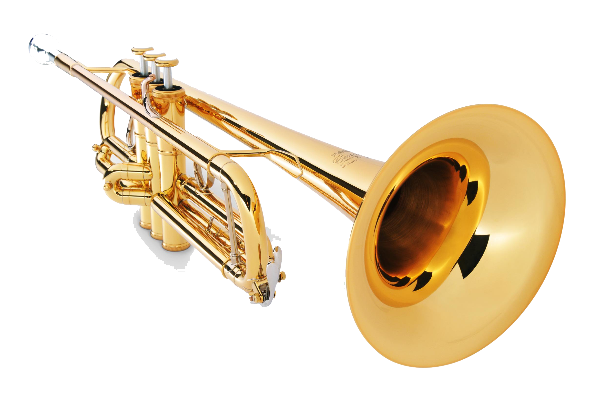 Gold Trumpet PNG Image File