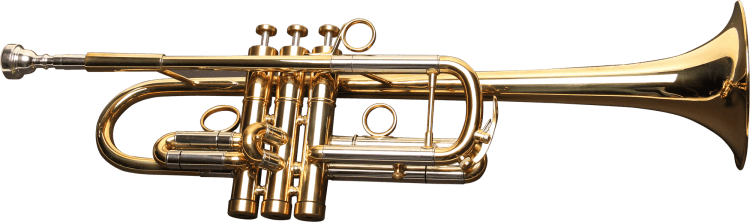 Gold Trumpet PNG Image
