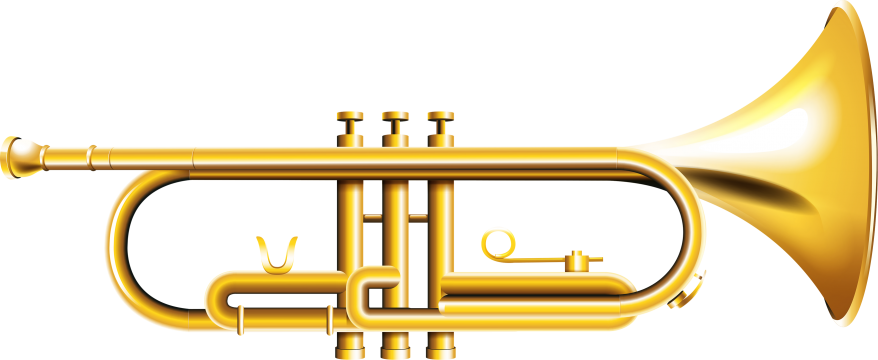 Gold Trumpet PNG Pic