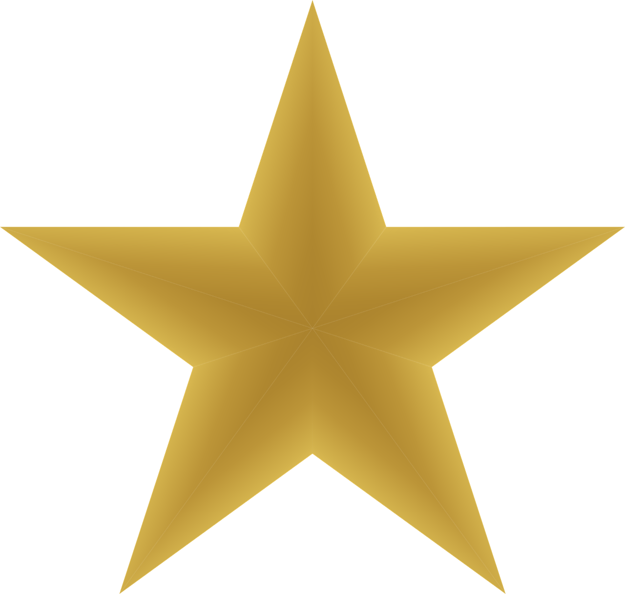 Gradient Point Star PNG
