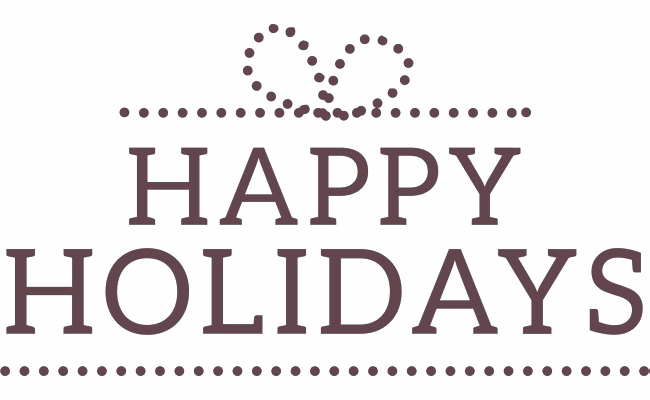 Happy Holidays Design PNG Image