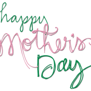 Happy Mothers Day Text PNG Image