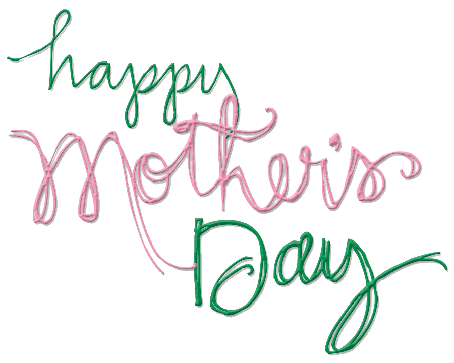 Happy Mothers Day Text PNG Image
