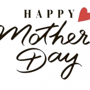 Happy Mothers Day Word Logo PNG