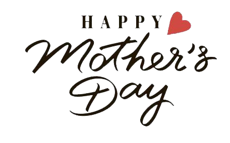 Happy Mothers Day Word Logo PNG