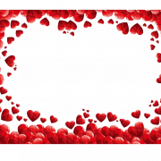Heart Valentines Day Border PNG Picture