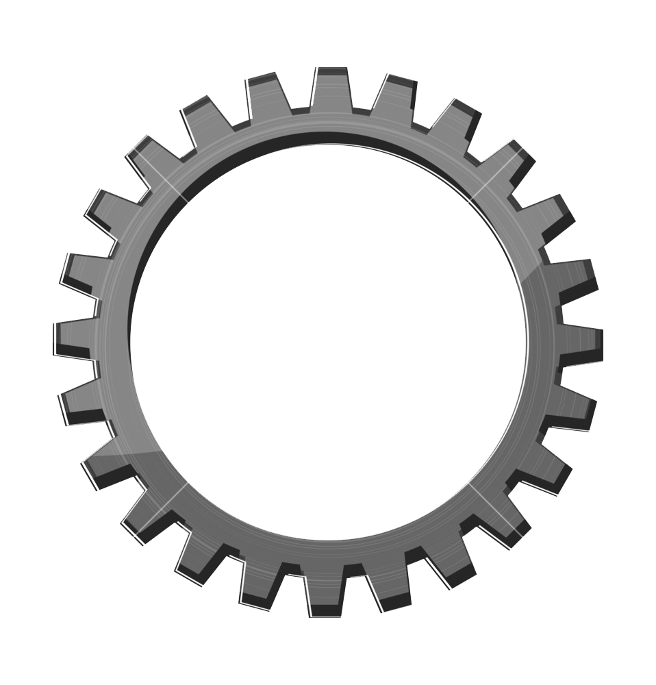 Imagem PNG da roda de engrenagem industrial