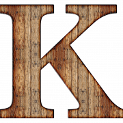 K lettre transparente