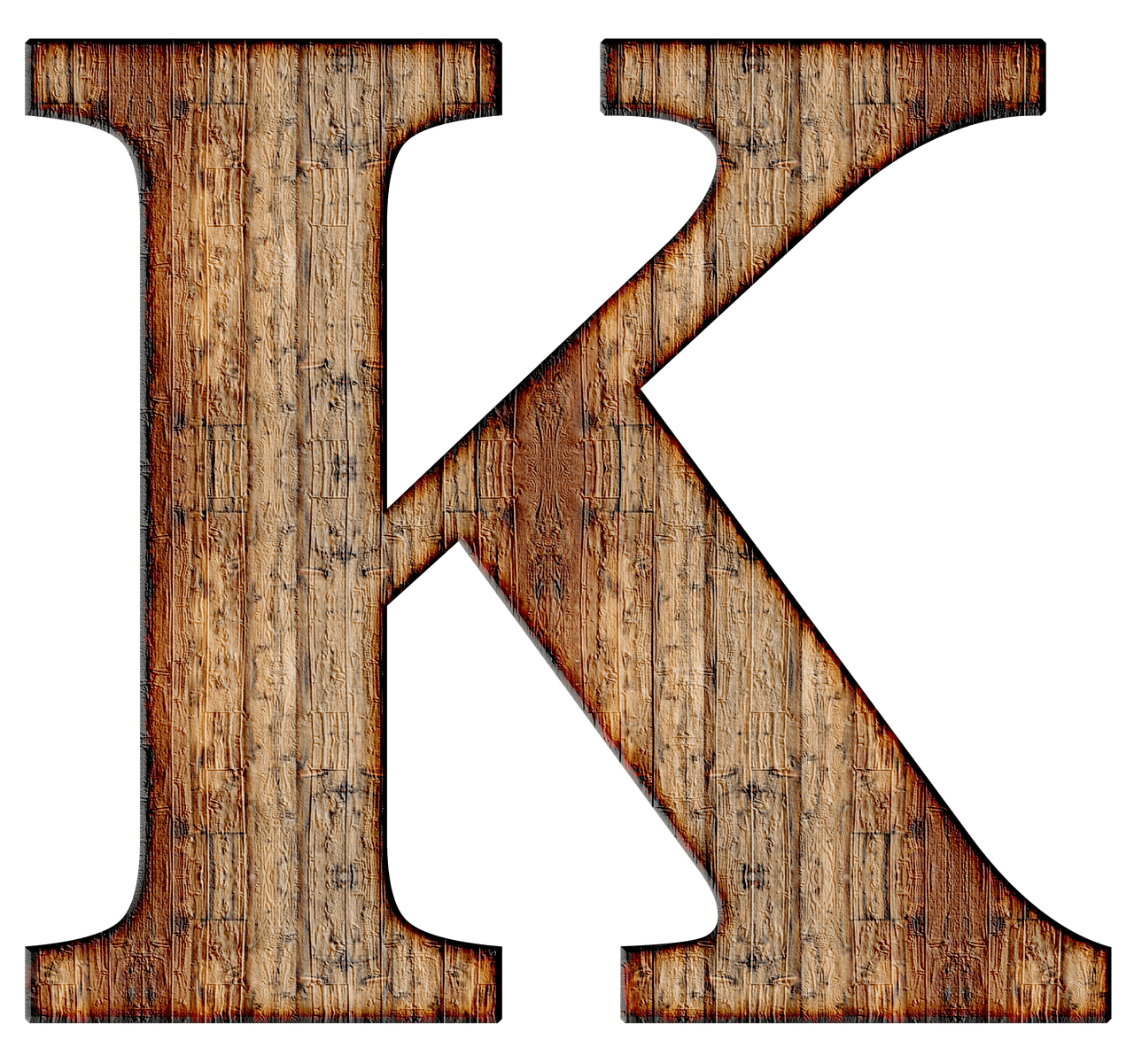 K Letter Transparent