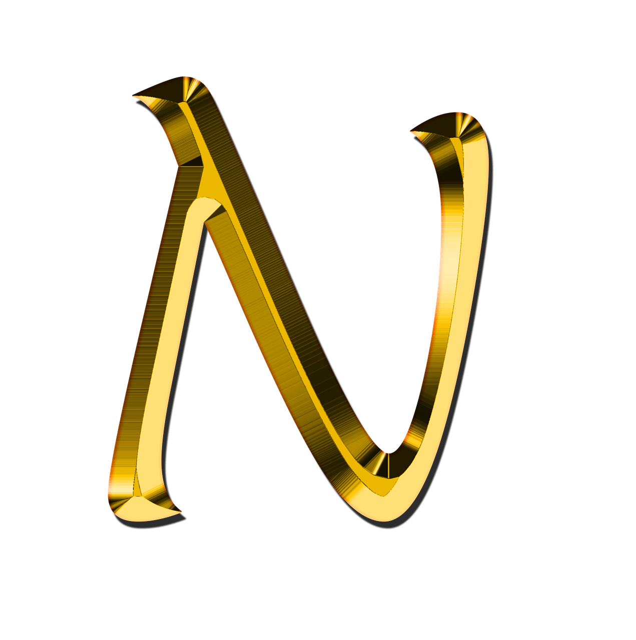 N Letra PNG Images HD