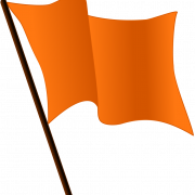 العلم البرتقالي شفاف