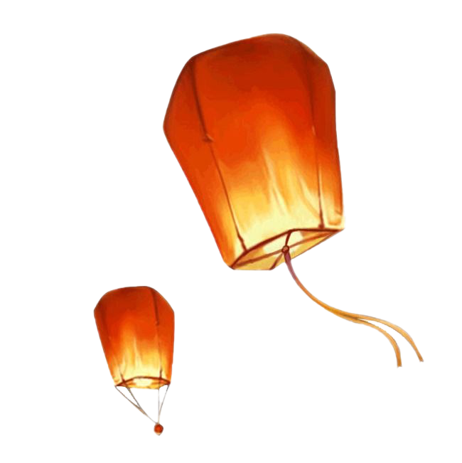 Paper Sky Lantern PNG Image