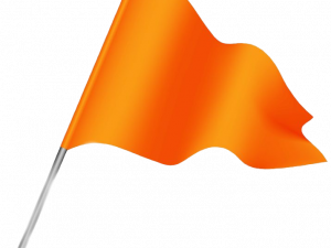 Plain Orange Flag PNG Image