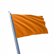 العلم البرتقالي العادي شفاف