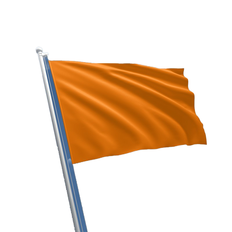 العلم البرتقالي العادي شفاف