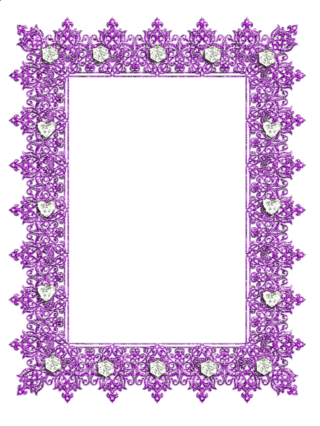 Purple Frame PNG HD Image