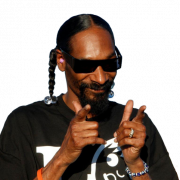 Rapper Snoop Dogg transparant